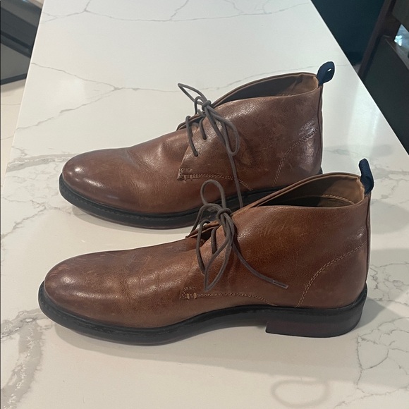 Steve Madden Men's Brown Leather Chukka Boots - Picture 5 of 11